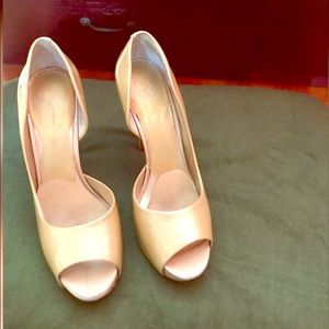 Jessica Simpson cream stilettos.